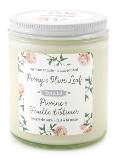 Candle - Peony & Olive Leaf Soy