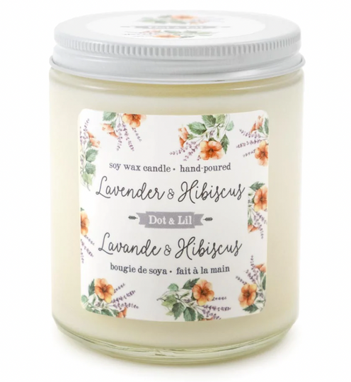 Lavender & Hibiscus Soy Candle