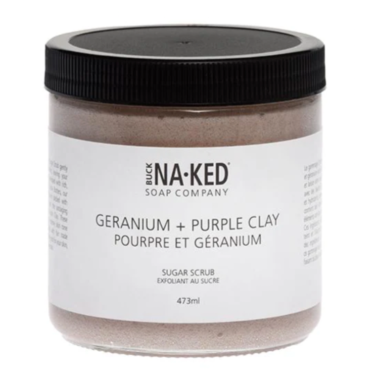 Sugar Scrub - Geranium + Purple Clay